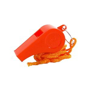 Orange Plastic Whistle