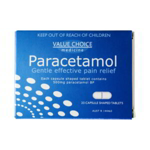 Paracetamol 500mg Tablets Box 20