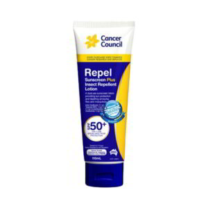 CANCER COUNCIL SPF50+ Repel Sunscreen+Insect Repellent Tube 110mL